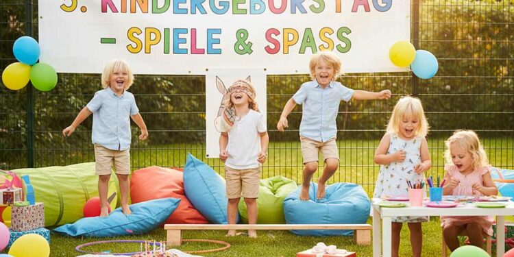 Spiele zum Kindergeburtstag 5 Jahre