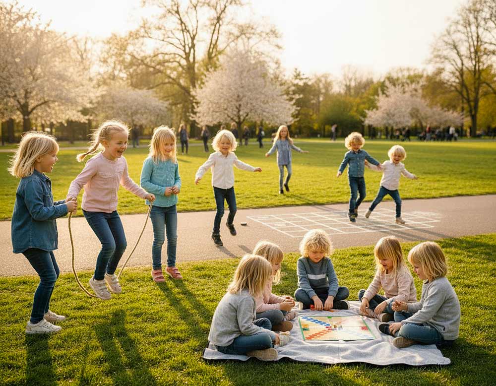 Beliebte und bekannte Spiele für Kinder für drinnen und draußen Beliebte und bekannte Spiele für Kinder für drinnen und draußen