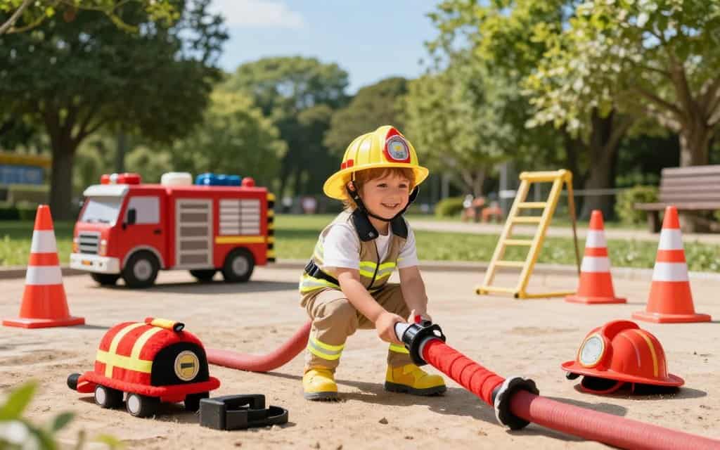 Kinder Feuerwehrhelm Sicherheit beim Spielen