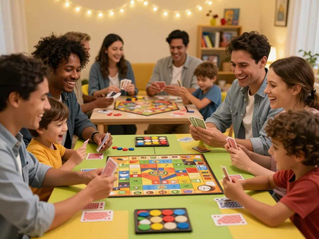 Party- und Familienspiele gemeinsames Spielen