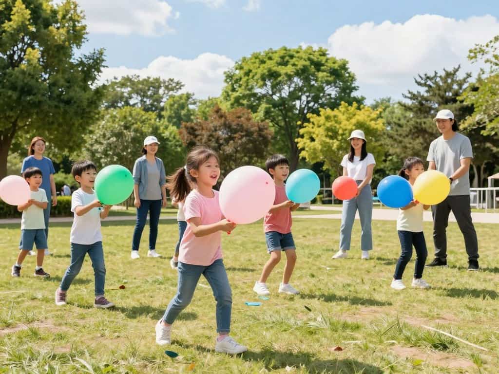Sichere Durchführung von Luftballon-Spielen