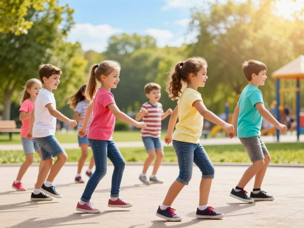 kinder tanzen einfrieren