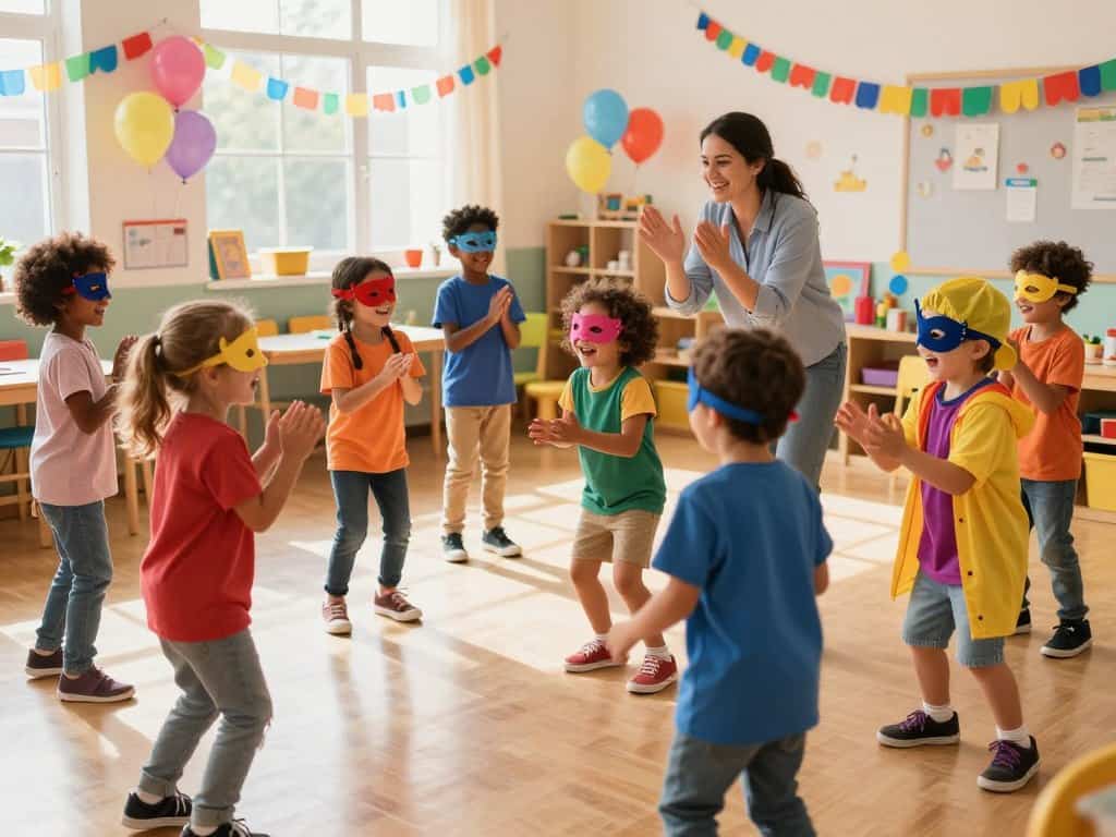 Gruppenspiele im Kindergarten