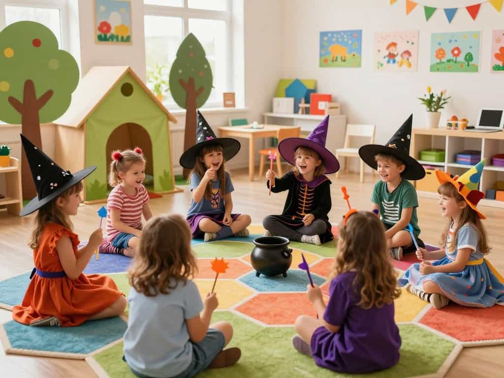 Hexenspiel Varianten für Kinder – Hexenschule und Hexenküche