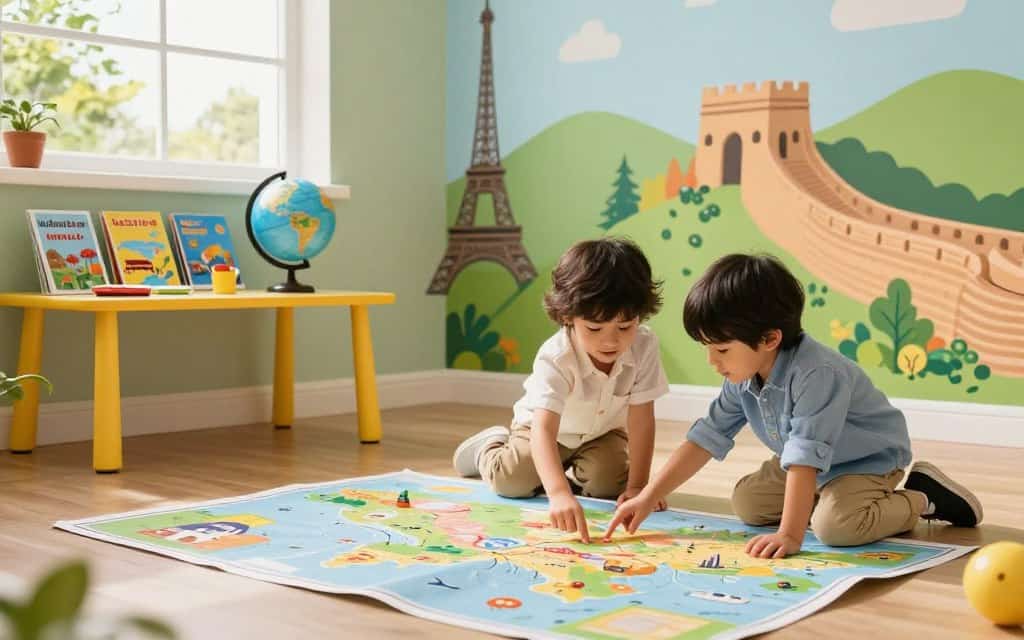 Kreatives Spiel Reisebüro Kindern