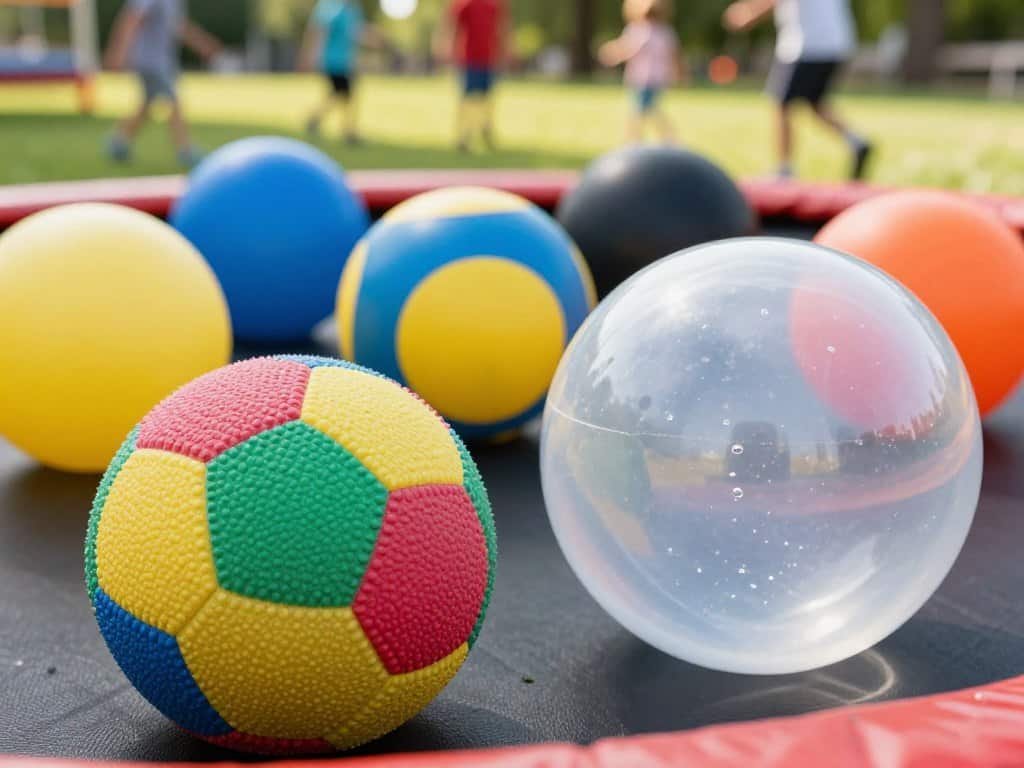 Material und Größe eines Hüpfballs