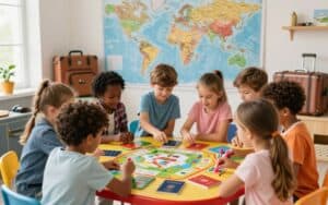 Mehr über den Artikel erfahren Reisebüro spielen – Aufbau, Szenarien und Bastelmaterialien für Kinder