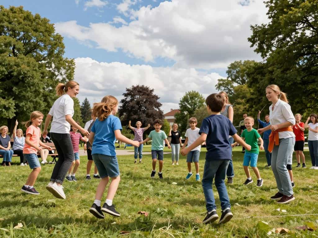 Seilhüpfen im Team – Gruppenspiele mit dem Sprungseil