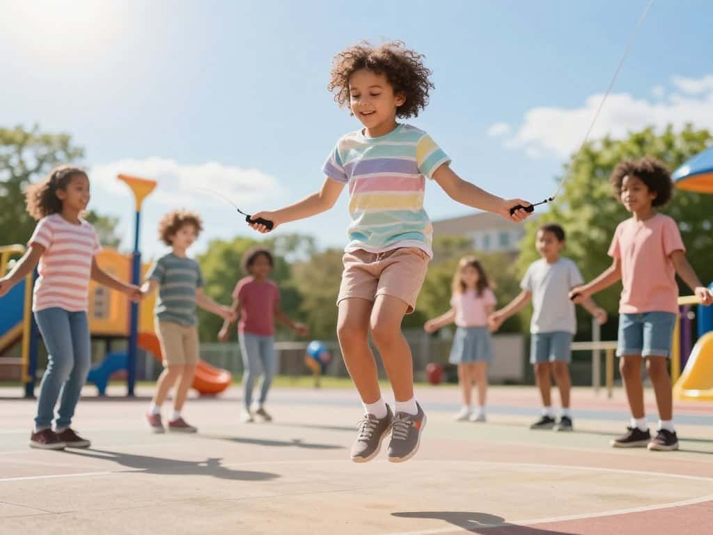 Seilhüpfen Technik für Kinder – Grundsprung und Körperhaltung