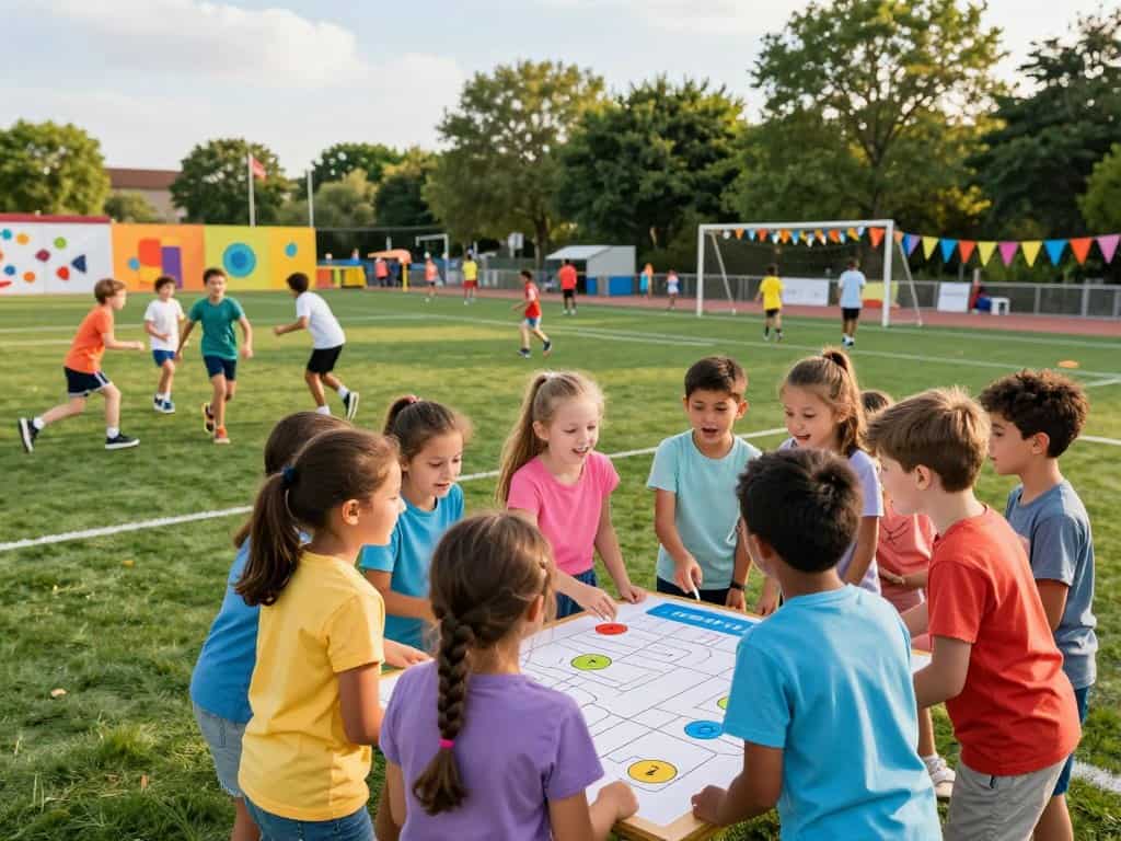 Teamspiele und Wettbewerbe im Ferienlager