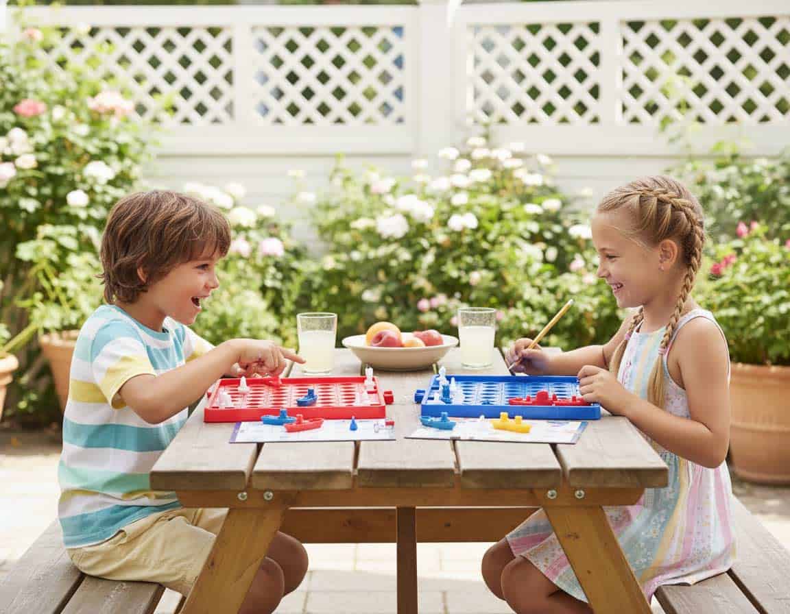 Kinder-Variante Spiel Schiffe versenken Kinder-Variante Spiel Schiffe versenken