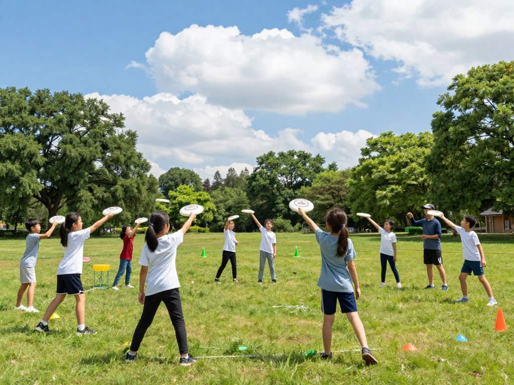 Frisbee Technik-Korrekturen und erste Tricks