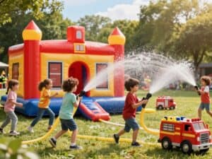 Mehr über den Artikel erfahren Feuerwehrspiele für Kinder – Wasserspiele, Parcours und Staffeln