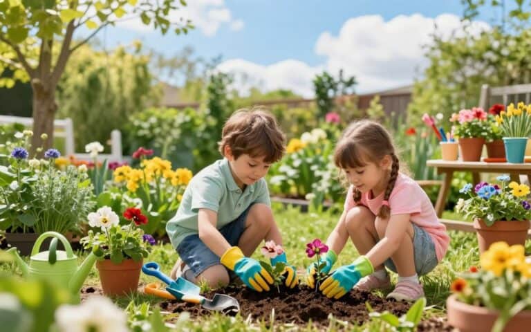 Mehr über den Artikel erfahren Gärtnerei spielen – Blumenladen, Pflanzmarkt und Gartenspiele für Kinder