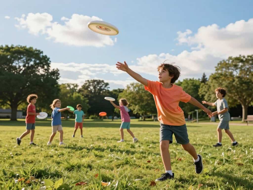 Frisbee fangen und werfen – Technik für Kinder