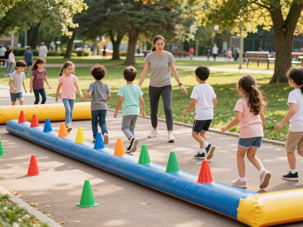 Schlangenlauf aufbauen – Material und Vorbereitung