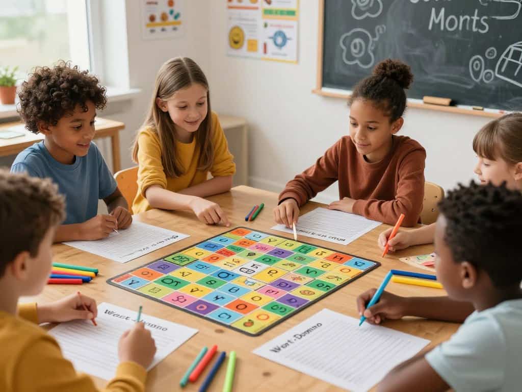 Wort-Domino Spielvarianten für Kinder