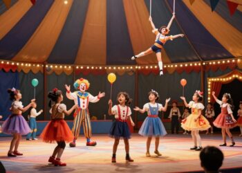 Zirkus-Vorstellung spielen