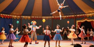 Zirkus-Vorstellung spielen