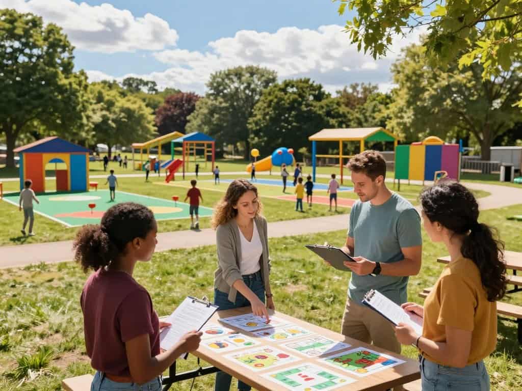 Kinder werfen und fangen einen Ball im Freien – einfaches Fangspiel zu zweit