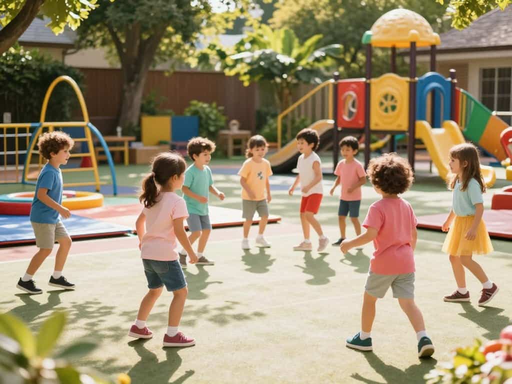Sicherheitscheck vor Bewegungsspielen im Kindergarten – Spielbereich vorbereiten
