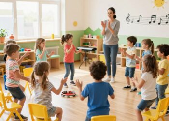 Spiele mit Musik im Kindergarten