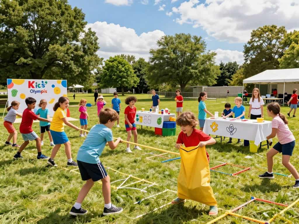 Kreative Stationen Kinderolympiade