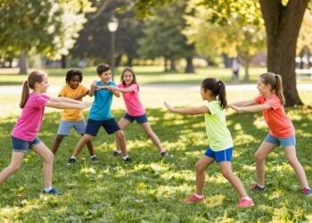 Aufwärmspiele mit Kindern