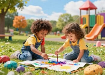 Spiele mit Farben für Kinder