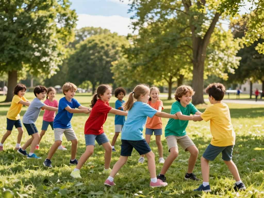 Spielerische Bewegung und Teamgeist