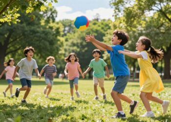 Fangspiel mit Ball für Kinder