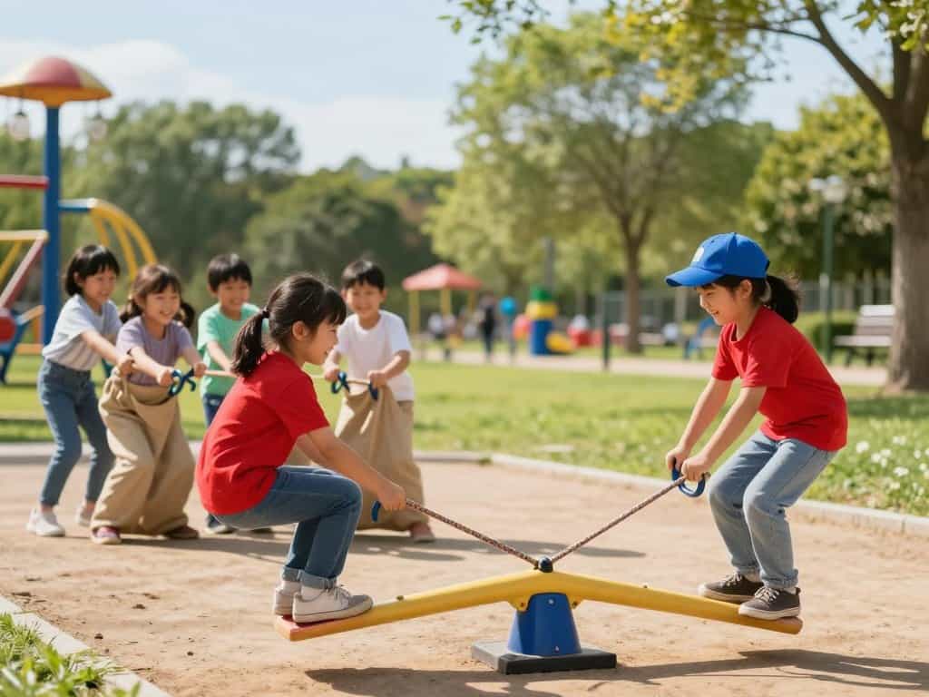 Kooperative Gruppenspiele für Kinder